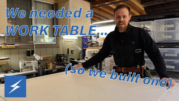 Workshop Renovations Continue- New Work Table!