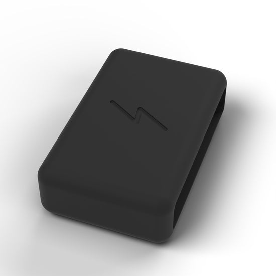 Shamma Elite rubber keeper with lightning bolt, detail