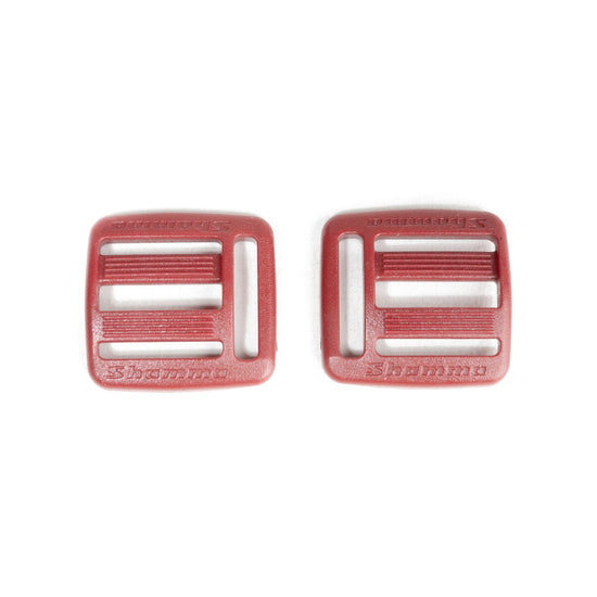Shamma Elite Color Buckles, red, left and right pair