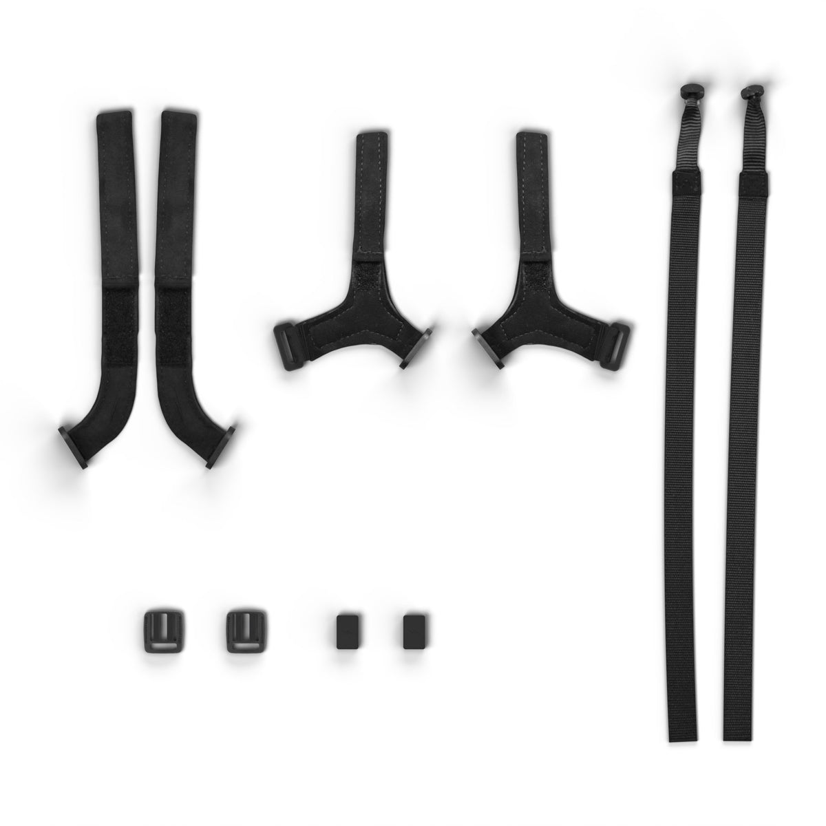 Shamma Elite Lacing System, complete kit for one pair, laid out flat