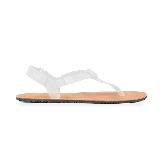 Elite Warrior 6mm replacement sole, Tobacco Brown Leather footbed, shown on the Elite sandal with the straps faded